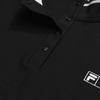 Fila Golf Series Fashionable Minimalist Comfortable Short Sleeve Polo Shirt Women Tops Deep-Black A11W625114FBK