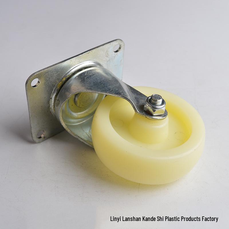 White Fatty Nylon Swivel Caster Wheel for Light Duty Furniture