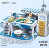 Parrot BEBE Playtown Series: Street View Cottage Building Blocks - Coffee Shop & Izakaya Assembly Toy Gift