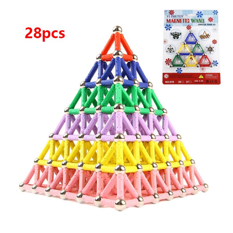 

Магнитные блоки Строительные палочки Конструктор Детский образовательный Подарочный Набор игрушек 28PCS