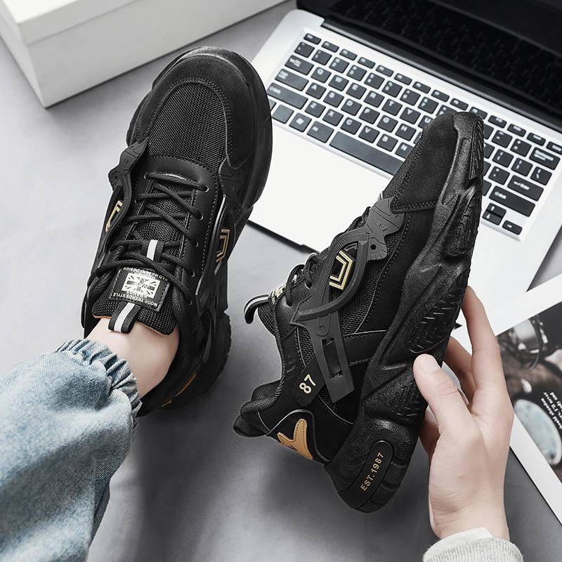 Mode Rot Casual Herren Sportschuhe Original Chunky Designer Schuhe Männer Trendy Outdoor Atmungsaktive Schnür-Plattform Sneakers Mann