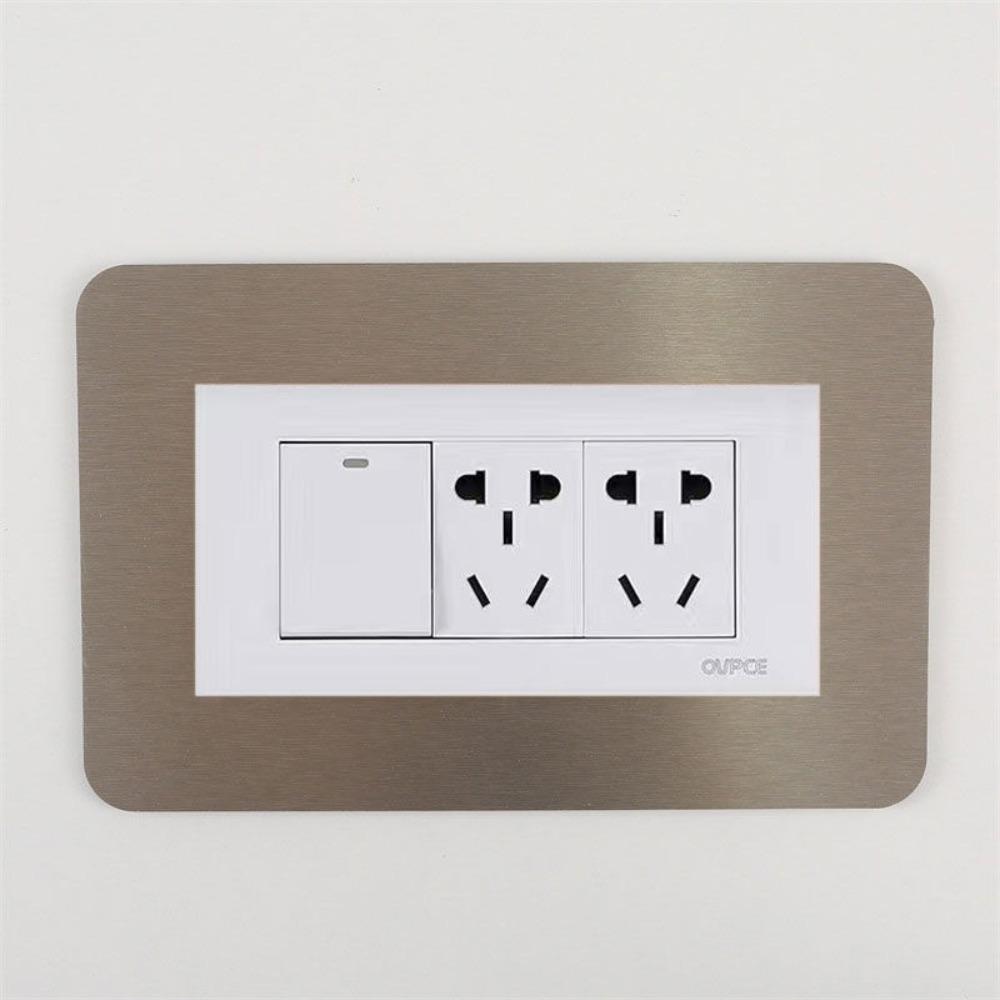 Dustproof Socket Frame Cover Anti-Dirty Acrylic Wall Decor Home Wall Renovation