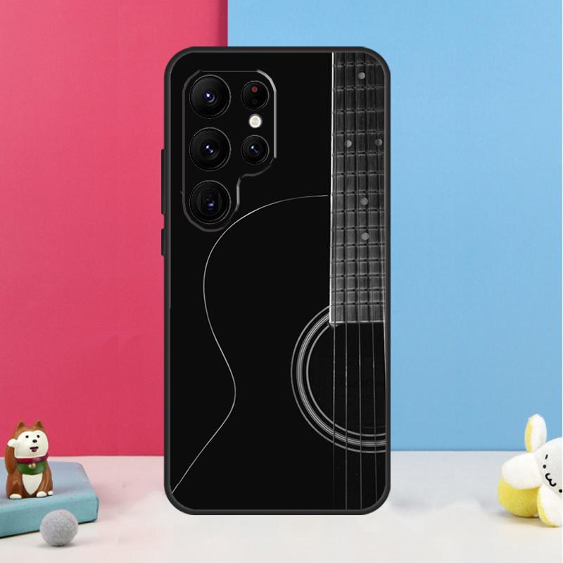 Vintage Music Guitars Case For Samsung Galaxy S23 Ultra S24 S22 Note 20 10 Plus S8 S9 S10 S21 S20 FE Back Cover