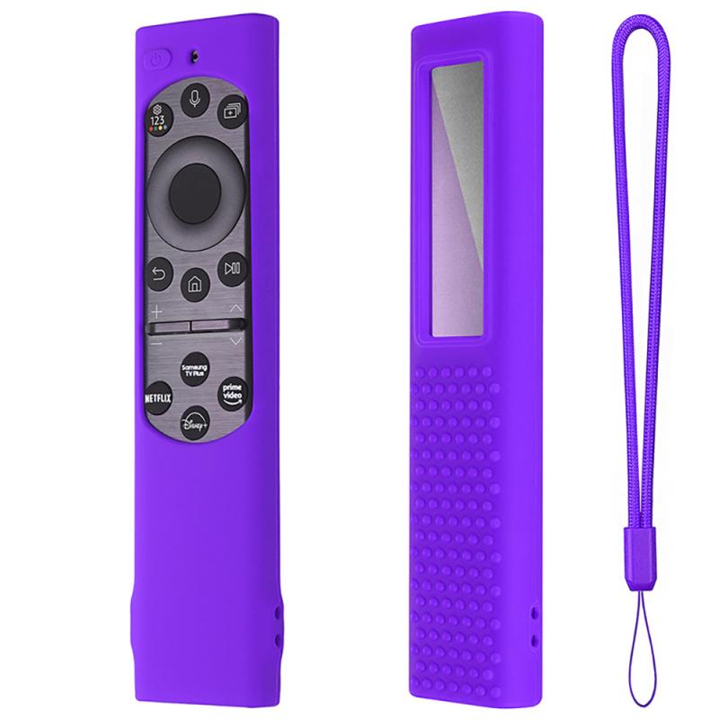 Husa Silicon pentru Telecomanda Tv Husa De Protectie Cu Snur Compatibila Pentru Samsung Solar Tm -2180e