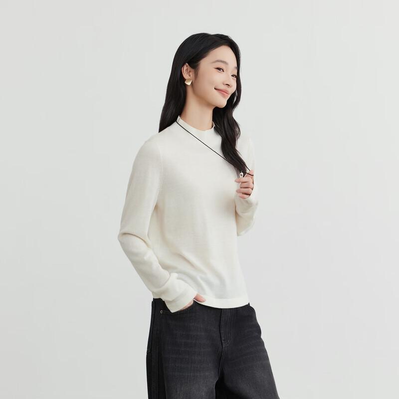 Elva' Island Women's Premium Round Neck Long Sleeve Knit Sweater