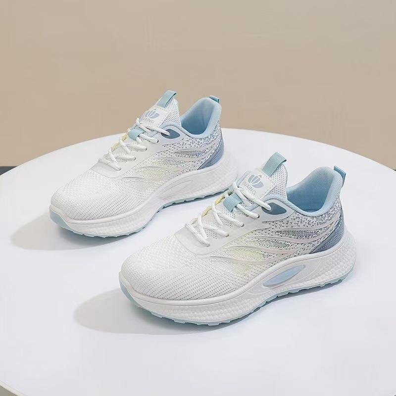 2025 summer new Korean version of versatile breathable fly-woven women's shoes ins tide student casual shoes women's running sports