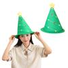Portable Holiday Christmas Tree Costume Hat with Festival Ornament Comfort Fits for Parties Supplies Home Accessory