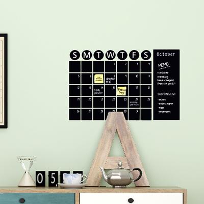 Monthly Planner Calendar Blackboard Removable Wall Sticker Chalk Board