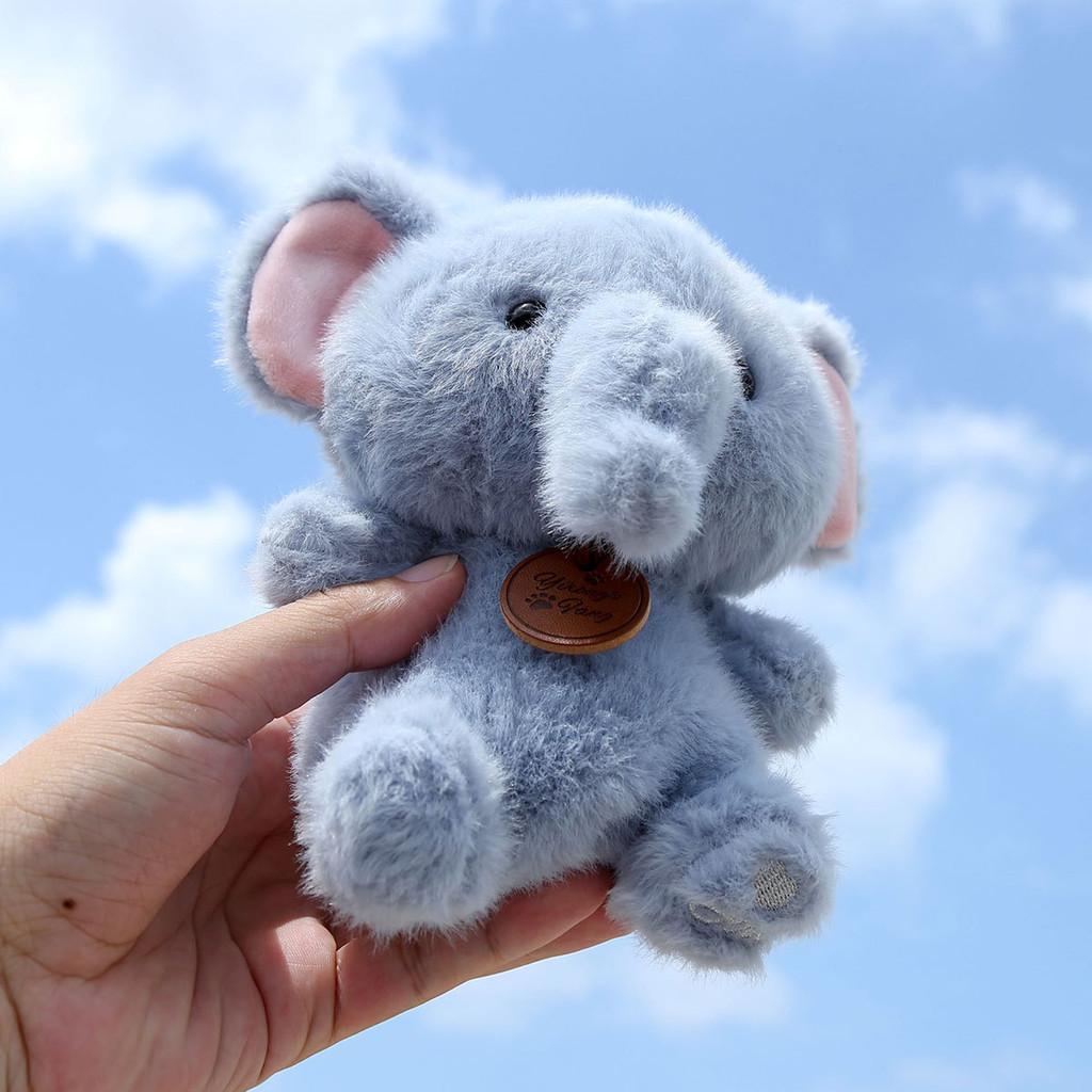 Elephant Penguin Fox Plush Figures Pack Short Faux Fur Kids Collecting Birthday