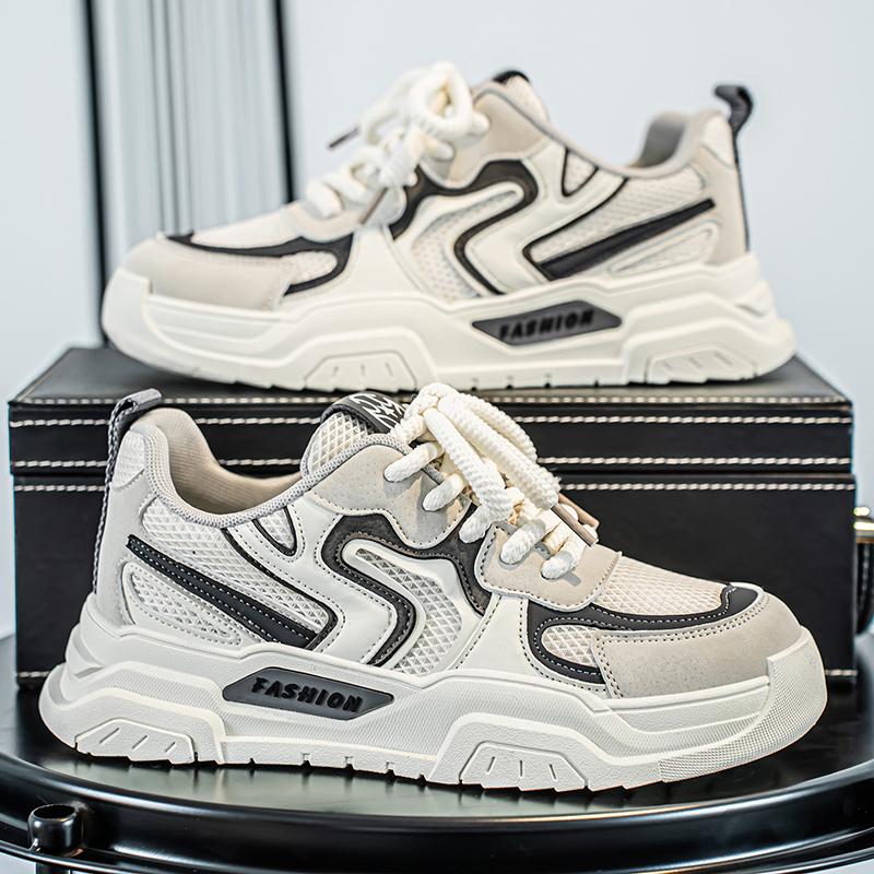 Summer Men s Low-top Shoes New Korean Style All-match White Shoes Flat Sneakers Men s Trendy Sports Casual Shoes Breathable 39