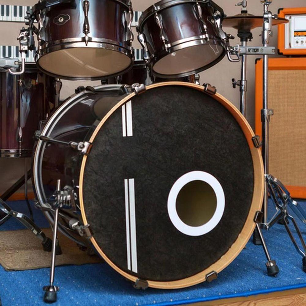 Drum Accessories Drum Skin Protector Professional Anti Slip Pads Bass Drum Port Hole Protector