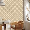 Geometric rhombus wallpaper beige and cream for living room and bedroom 50x1000
