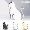 Meltryllis Car Emblem Car Seal 3D Cat Sticker Sticker Double Sided Tape Easy Install