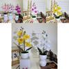 Realistic Artificial Orchid Arrangement With Small Round Pot For Indoor And Outdoor Decoration