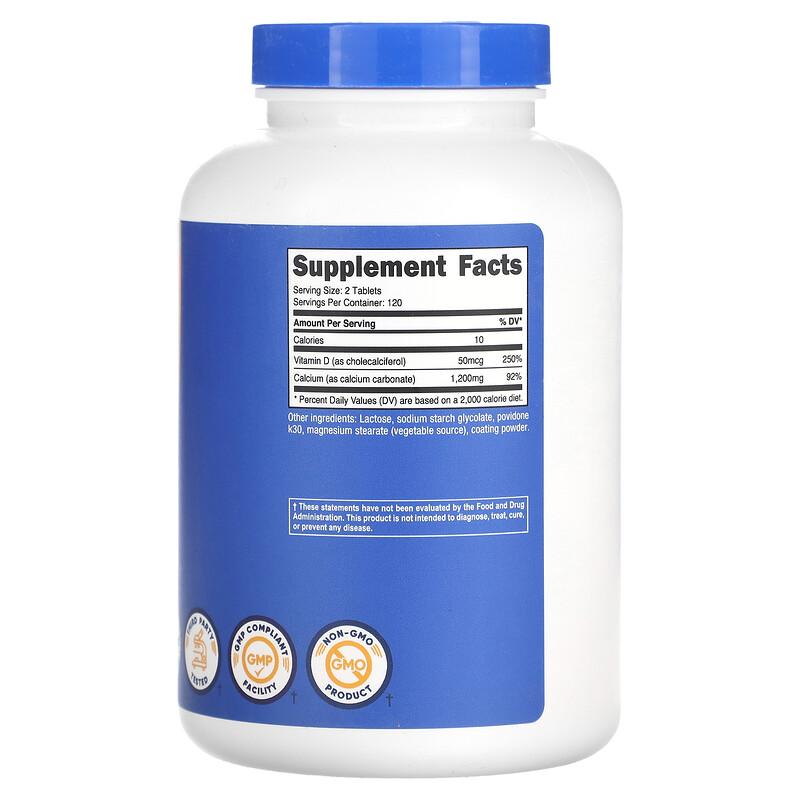Calcium with Vitamin D, 240 Tablets
