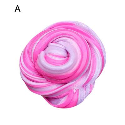 35g Macaron Color Fluffy Slime Toys DIY Squishy Kids Toy With Box Polymer Light Soft Clay Modeling Clay Plasticine Cloud Slime