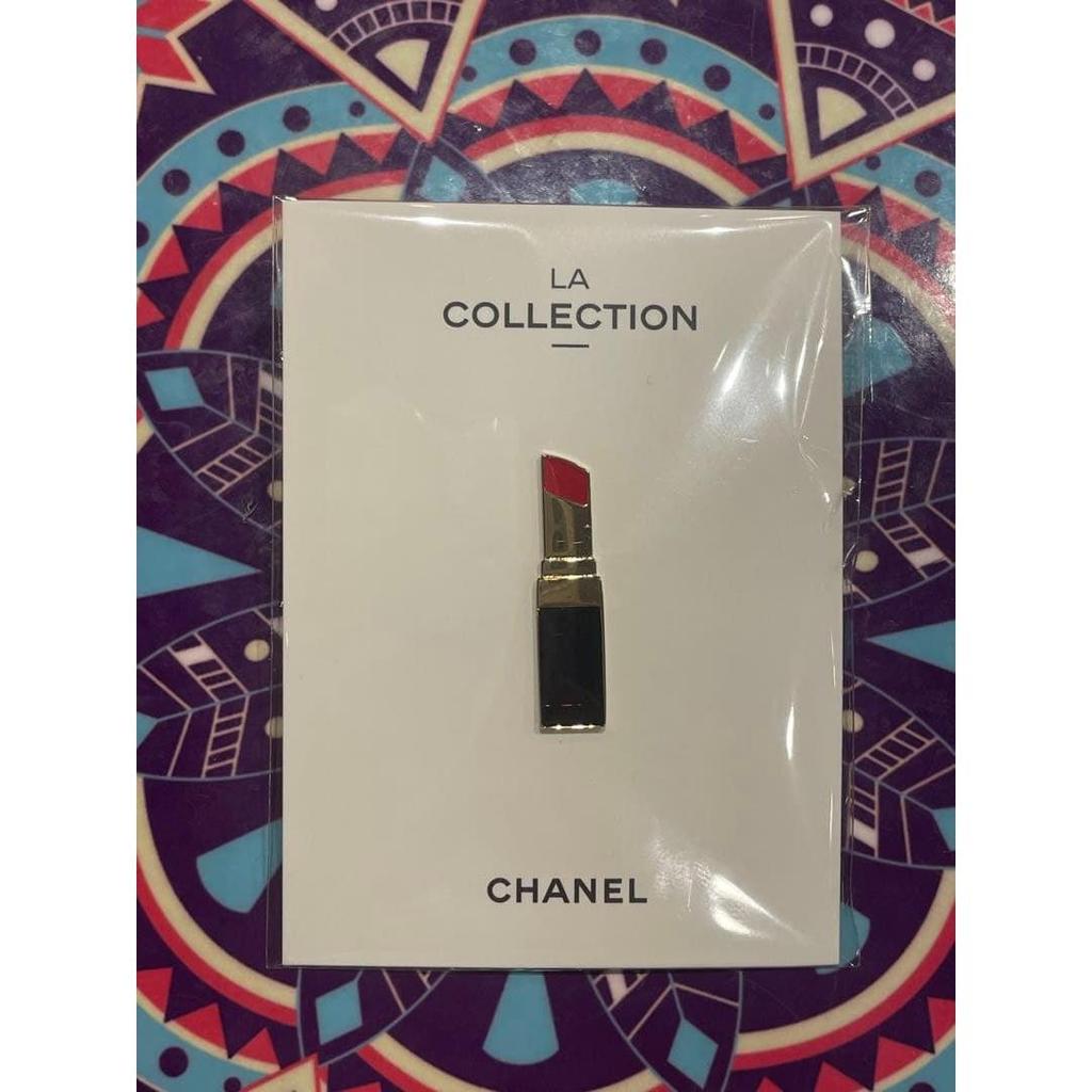 Used Chanel Pin Badge Lipstick Motif