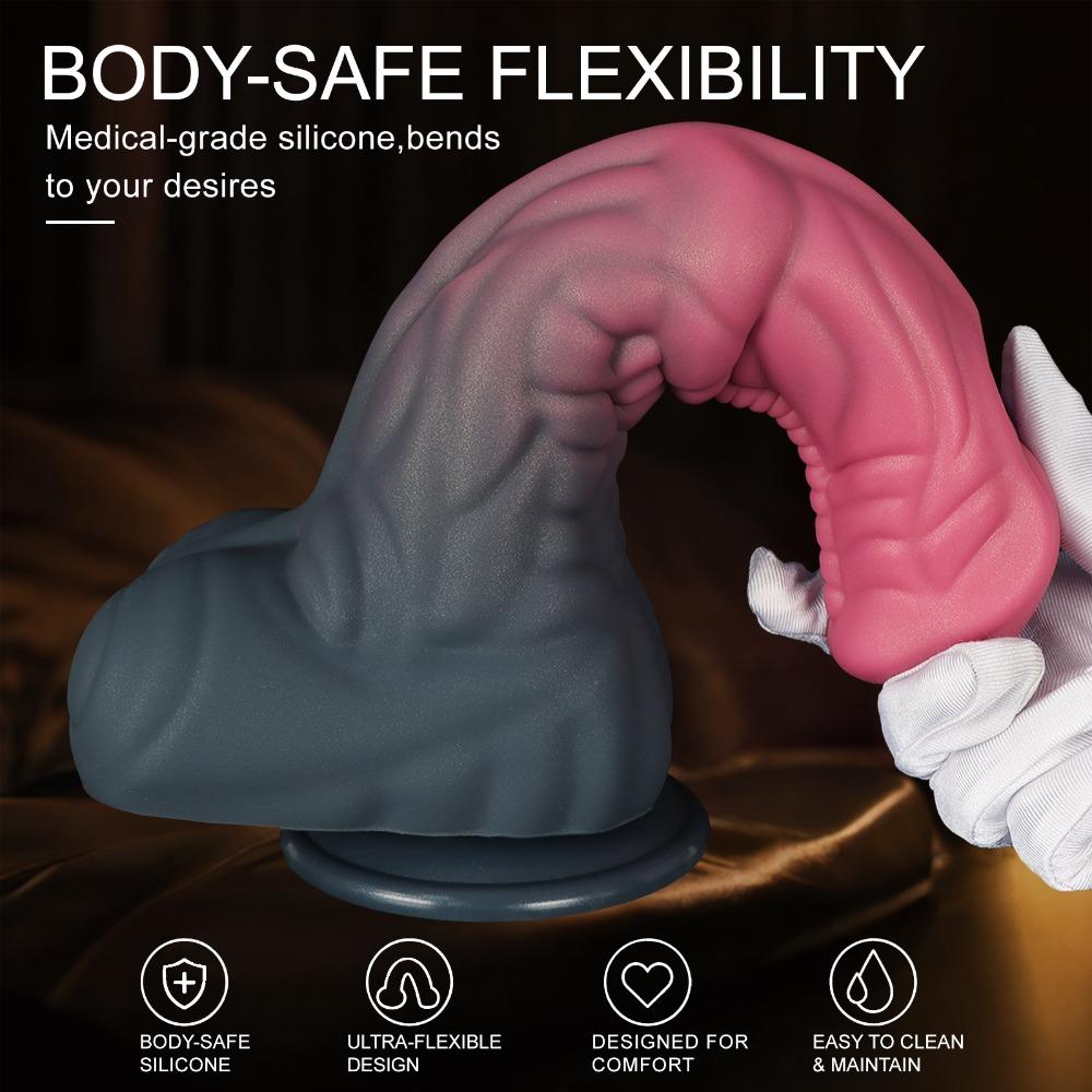 Oversized Knot Anal Plug - Extra Large Thick Silicone Dildo for Extreme Stretching, Giant Fantasy Butt Plug for Men Women
