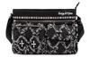 Cotton Shoulder Bag, Crossbody Bag Unisex Black ABDT249-1