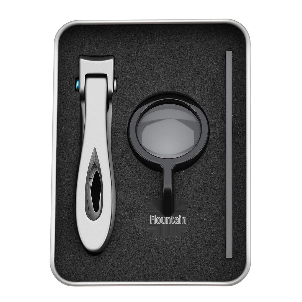 Large Opening Nail Clippers with Auxiliary Magnifying Glass for Elderly & Hard Nail Grooves