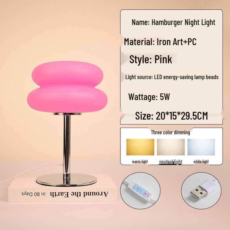 Nordic Bauhaus Mid-century Modern Creative Bedside Lamp for Minimalist Home Decor