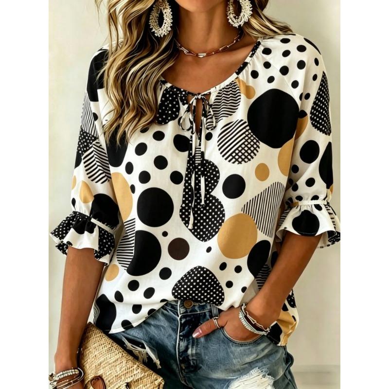 Fresh Literary Style Women's Minimalist Half Sleeve Shirt, Loose Comfortable Breathable Texture Casual Top