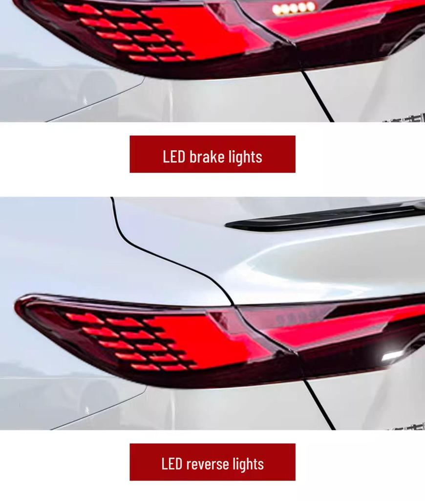 Compatible with 2024-2026 Camry 9th Gen: Continuous Taillights & LED Sequential Turn Signals Retrofit Kit.