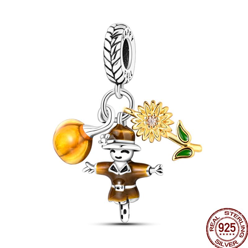 Copper Colorful Butterfly Insect Animal Giraffe Cute Kitten Beaded Beads Suitable Fit Pan Original Bracelet