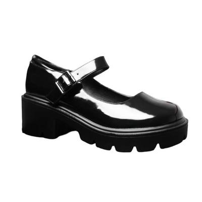 Womens/Ladies Rylee Retro Block Heel Mary Janes