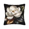 Black White Gold Flower Pillow Case Graphic Pillow Cover For Chair Sofa Home Decor Fashion Cushion Cover