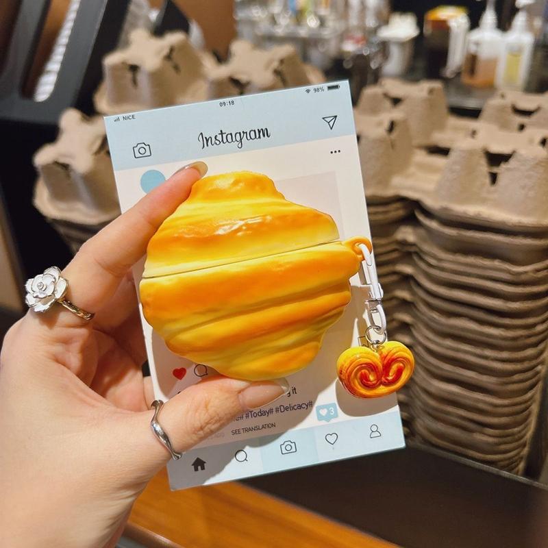 

Creative Fruits Food Bread dumplings Cartoon for Apple Airpods Pro 3 2025 Pro 2 3 4 1 Headphone with Charm Headset Cases Airpod Pro Funda With Airpods 1 or 2