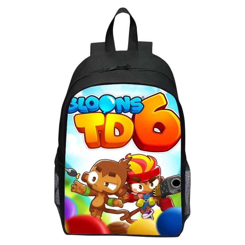 16 Inch Children's Backpack Balloon Tower Anti Bloons TD6 Backpack for Primary and Secondary School Student Boy and Girl Backpac
