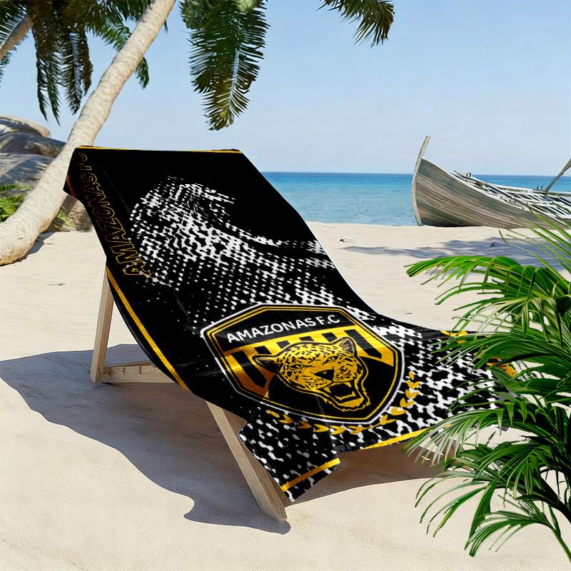 AMAZONAS FC Logo Aufdruck Strandtuch, Großes Weiches Schnelltrocknendes Handtuch für Strand Camping Schwimmen