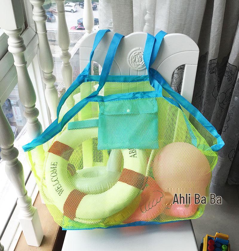 Large Mesh Beach Bag for Children's Toys – Ideal for Sand Play & Swimming