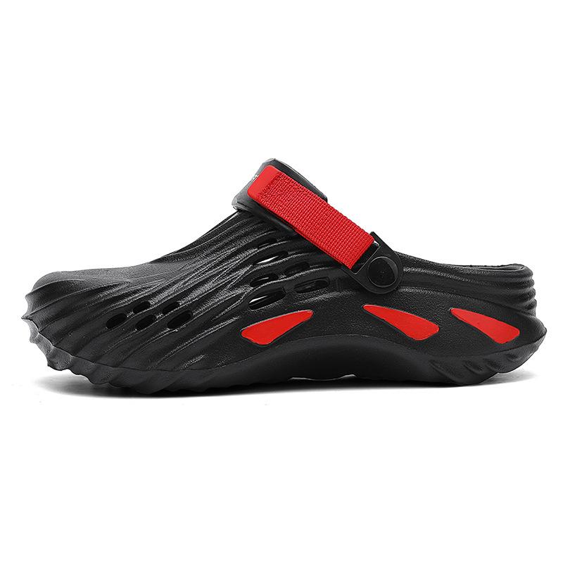 

Directly from the manufacturer, summer EVA hole shoes are breathable, lightweight, non-slip, deodorant, wear-resistant and comfortable family outdoor 47 чёрный