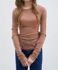 VEM.VER Tencel Line T-Shirt_Brown