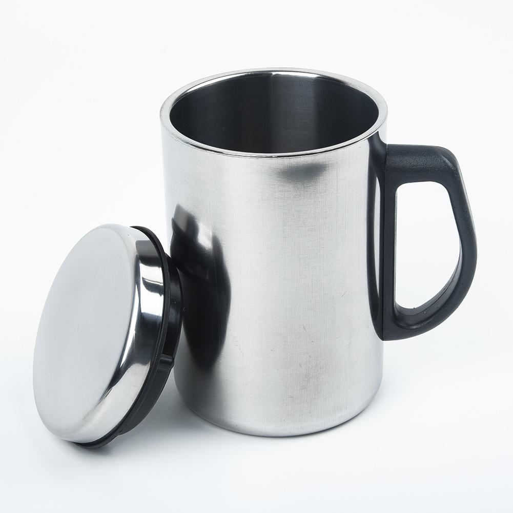Coffee Water Cup Cup 350ml/500ml Travel Mug Silver
