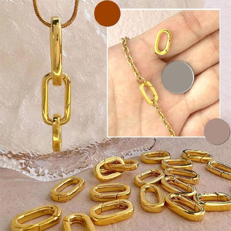 Sterlings Silver Necklace and Bracelet Clasps Golden Silver Pearls Enhancer with Zirconia for Jewelry Customization