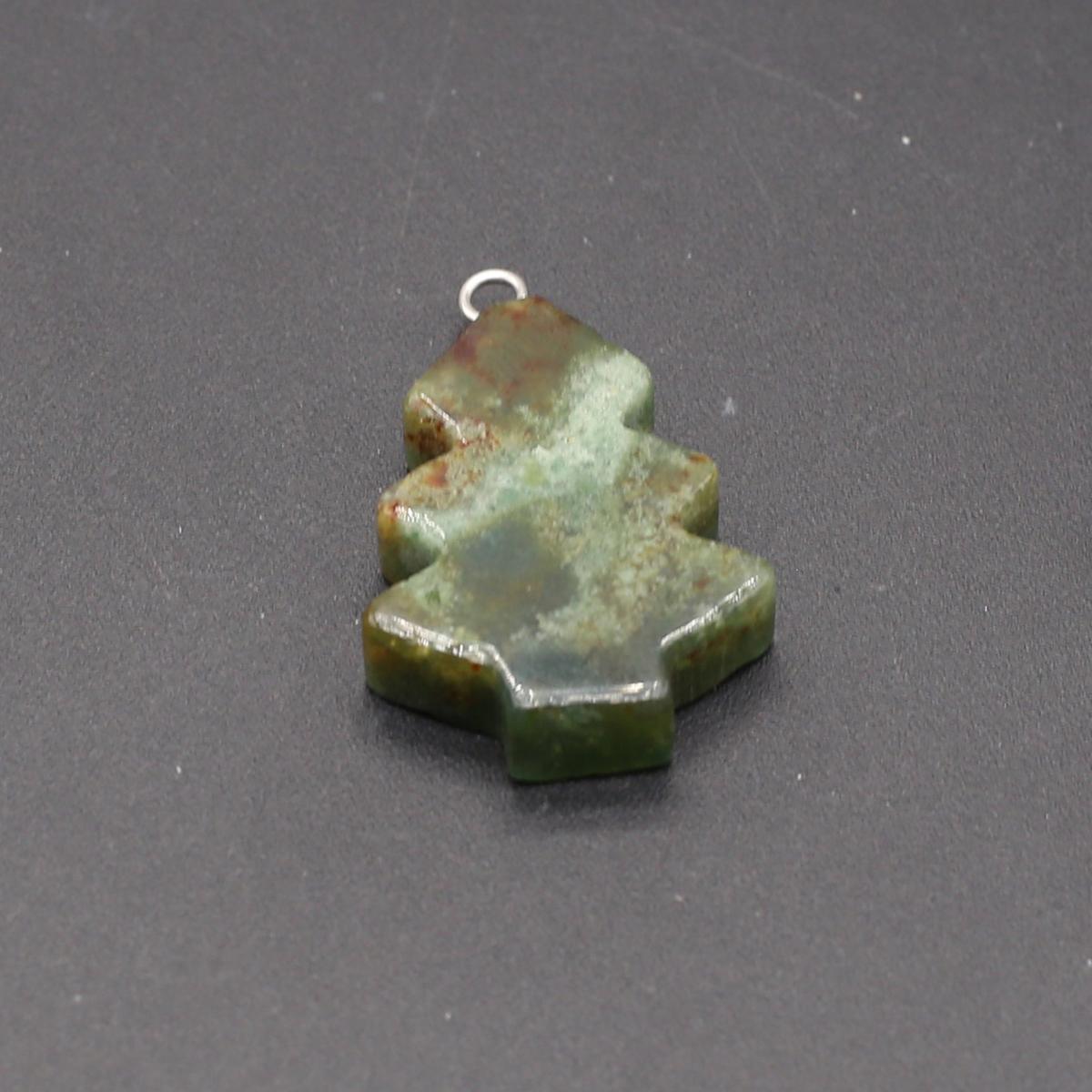 

Намисто Кулон Натуральний камінь Унакіт/Агат Сосна Кулон у формі дерева для жінок Виготовлення ювелірних виробів DIY Браслет Намисто Аксесуар Indian Agate/20x25mm