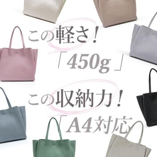 SARAi LLC Bolsa Tote Feminina, Grande Capacidade, Tamanho A4, Leve, Perfeita para o Trajeto, Trabalho, Escola e Mais, Com Zíper, Grande, Leve,