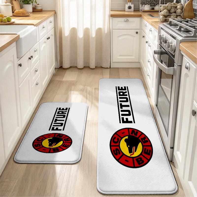 Sc Bern Flannel Kitchen Mat Christmas Soft Area Rug Non Slip Floor Carpet Home Decoration