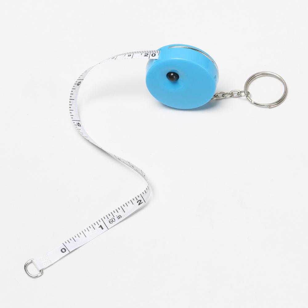 Mini Camping Measurement Candy Color Soft Ruler Tape Measure Keychain Measuring Tool