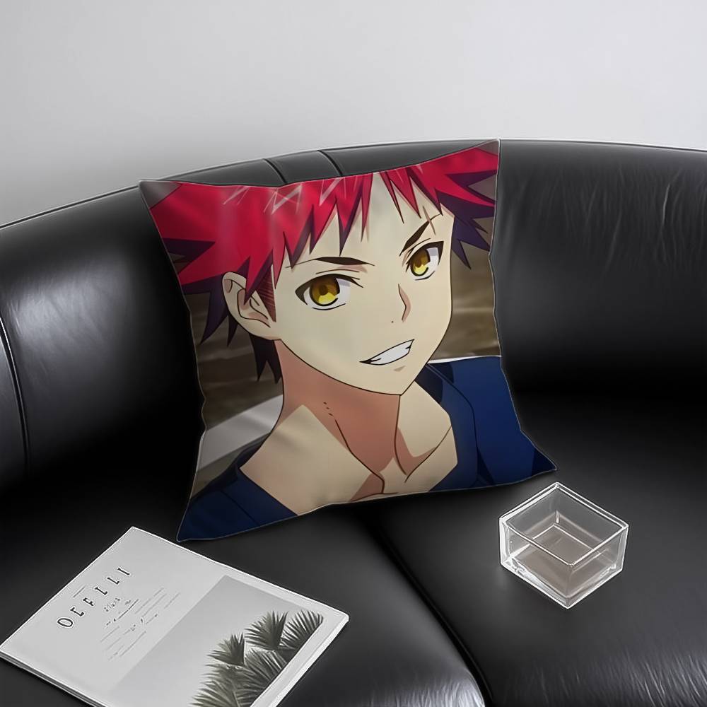 Food Wars Shokugeki No Soma Kissenbezug Milbenabweisend Unsichtbarer Reißverschluss Sofa Bett