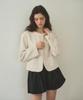 Poetseoul Lace Tweed Jacket_Ivory/Gray