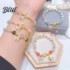 Birthday Gift Bracelet Women with Elastic Cord Butterfly Pendant Tassel