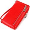 Bright Clutch for Women Made of Genuine Leather CANPELLINI 21921 Red
