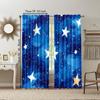 2 Stück vielseitige transparente Polyester-Vorhänge für die Heimdekoration Sternennacht für den Einsatz in Schlafzimmern und Wohnzimmern
