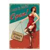 Vintage Pin Up Girl Tin Sign Plaque  Sexy Retro Metal Wall Decor for Bar Pub Club Man Cave  Classic Metal Sign Painting