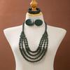Handmade Vintage Boho Bib Beads Ethnic Style Geometric Beaded Necklace  Jewelry Accessories