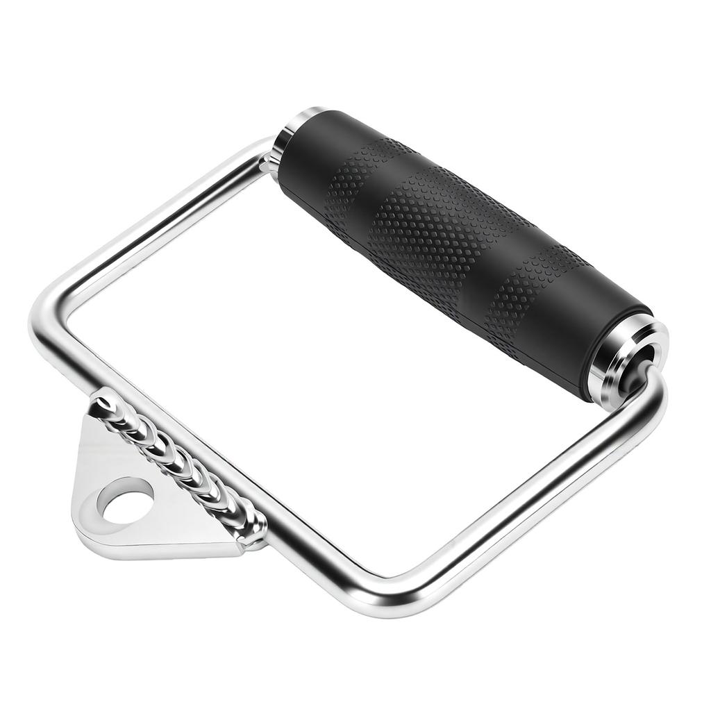 D Handle Cable Attachment Rotating Steel Arm Wrestling Exercise D Handle for Pull Down Bar Workout Accessories